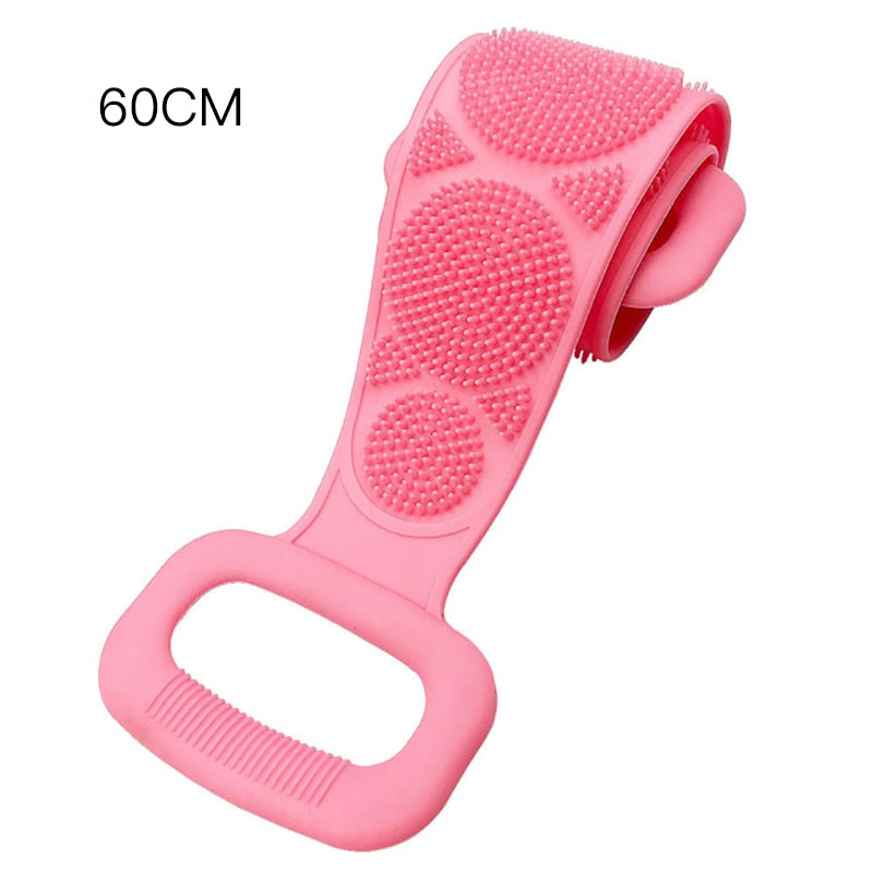 Escova Esfoliante Corporal Macia em Silicone - Ferramenta de Limpeza para Banho