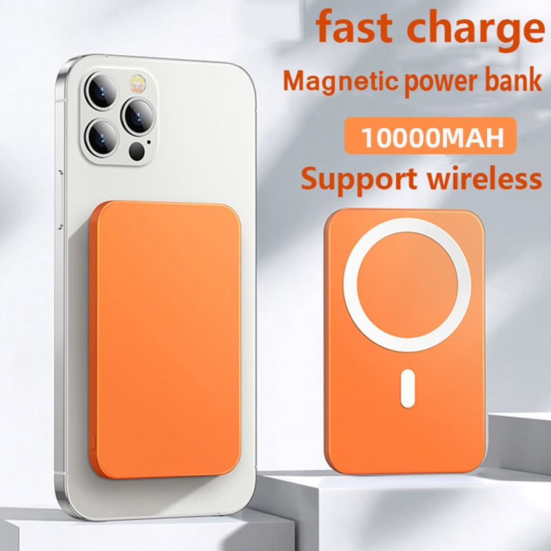 10000mAh MagsSafe Portátil Magnético Sem Fio Fast Charger Bateria Externa para iPhone 13, 12, 14, Xiaomi, Samsung