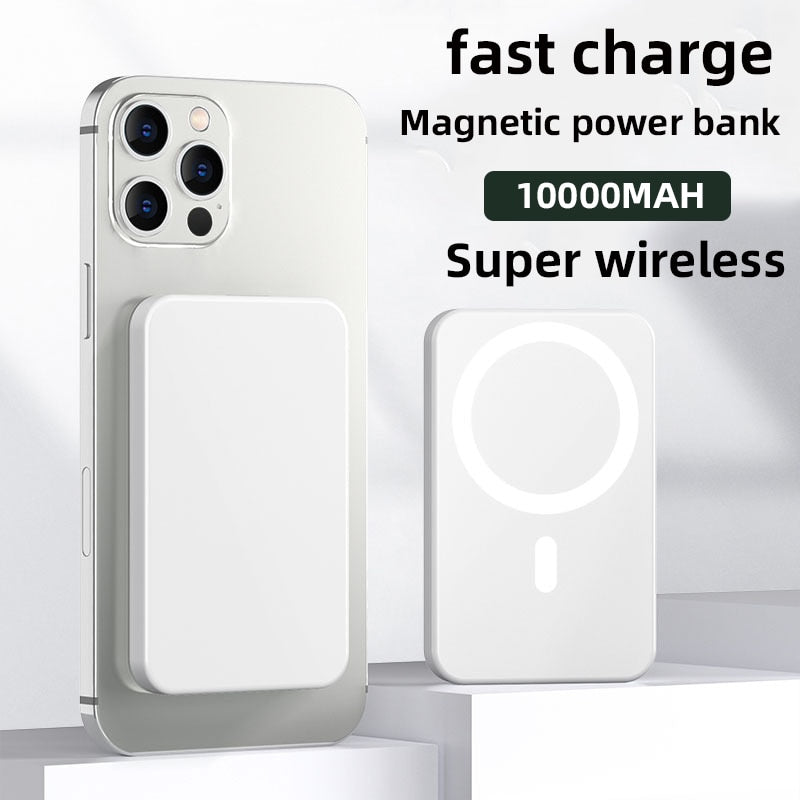 10000mAh MagsSafe Portátil Magnético Sem Fio Fast Charger Bateria Externa para iPhone 13, 12, 14, Xiaomi, Samsung