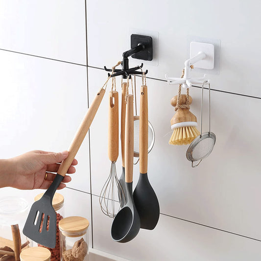 Gancho dobravel giratorio para cozinha, banheiro 360°