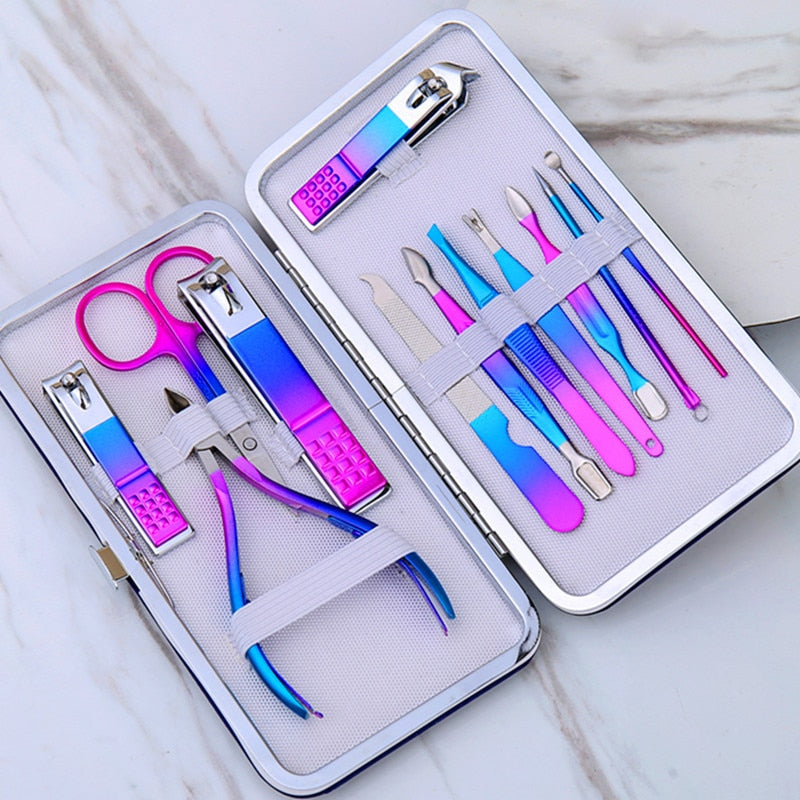 Conjunto de Manicure de Aco Inoxidavel